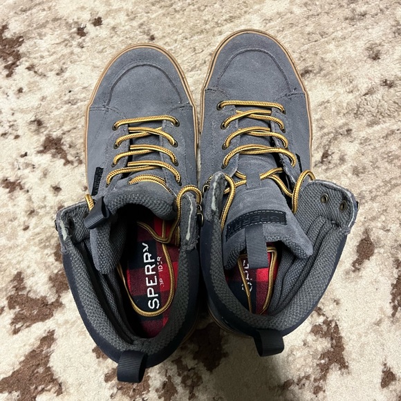 Waterproof Gray Sperry High Tops - Picture 1 of 4
